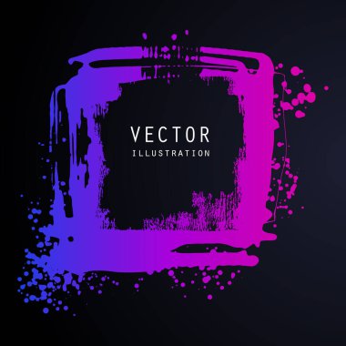 vektör sıçrama ve damlalar farklı şekillerde mürekkep boyası damlaları siyah üzerine damlalar