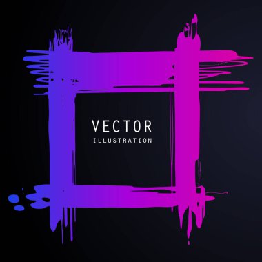 vektör sıçrama ve damlalar farklı şekillerde mürekkep boyası damlaları siyah üzerine damlalar