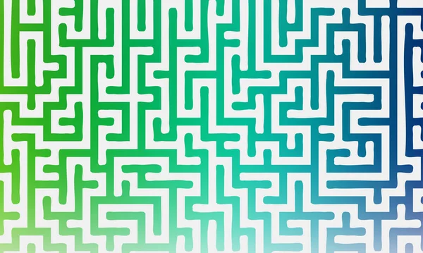 グラデーションカラフルな迷路の抽象的な背景 ベクターイラスト — ストックベクタ