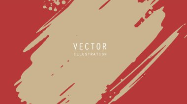 Grunge efektli soyut mürekkep fırçası afişleri. Japon tarzı. Vektör illüstrasyonu