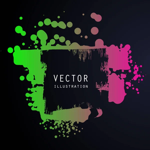 Vector Splats Πιτσιλιές Και Κηλίδες Διαβάθμισης Χρώμα Μελάνι Διάφορα Σχήματα — Διανυσματικό Αρχείο