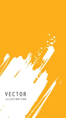 Grunge efektli soyut mürekkep fırçası afişleri. Japon tarzı. Vektör illüstrasyonu