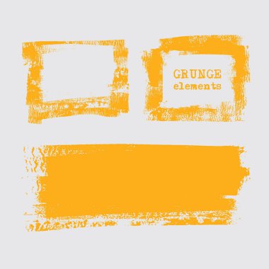 Beyaz arkaplanda soyut grunge pul ögesi ayarlandı. Vektör illüstrasyonu