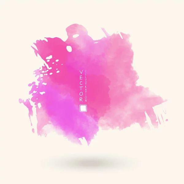 Elemento Aquarela Rosa Abstrato Para Web Design Ilustração Vetorial —  Vetores de Stock