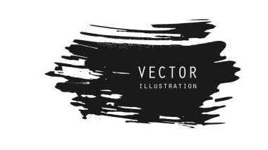 Grunge efektli soyut mürekkep fırçası afişleri. Japon tarzı. Vektör illüstrasyonu