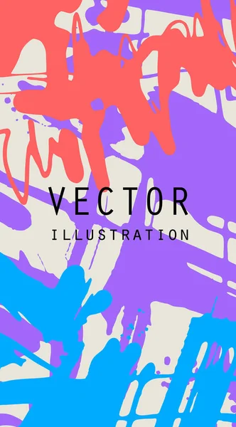 Cartões Artísticos Criativos Universais Texturas Desenhadas Mão Design Para Cartaz — Vetor de Stock