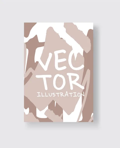 Tarjetas Artísticas Creativas Universales Texturas Dibujadas Mano Diseño Póster Tarjeta — Vector de stock