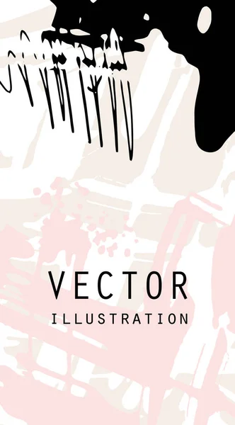 Artistieke Creatieve Universele Kaarten Handgetekende Texturen Ontwerp Voor Poster Kaart — Stockvector