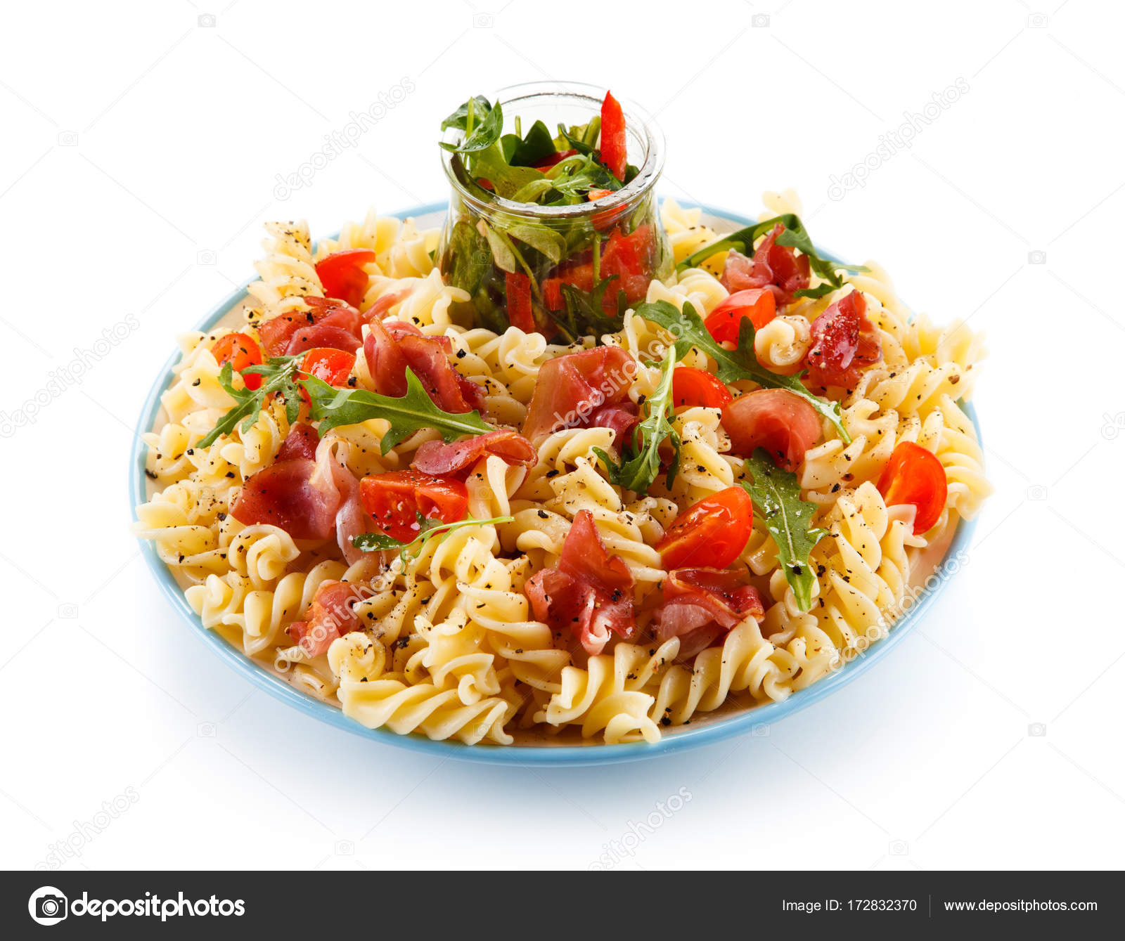 Pasta with smoked ham Stock Photo by ©gbh007 172832370