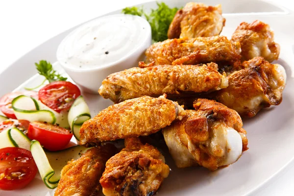 Grilled Chicken Wings Drumsticks — Stock Photo, Image