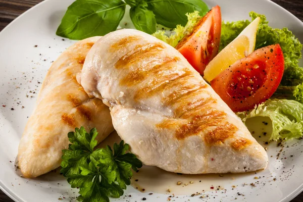 Filetto Pollo Arrosto Verdure — Foto Stock