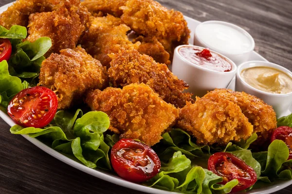 Nuggets Verduras Pollo Frito —  Fotos de Stock