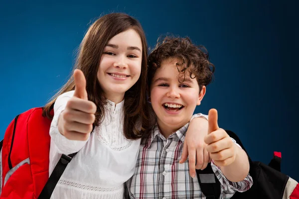 Students Backpack Showing Sign — Stock Photo, Image