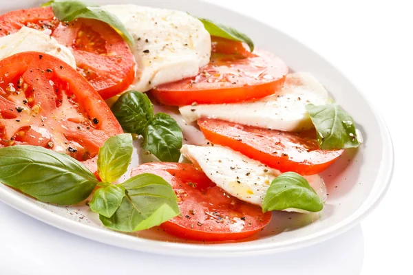 Caprese Salad White Background — Stock Photo, Image