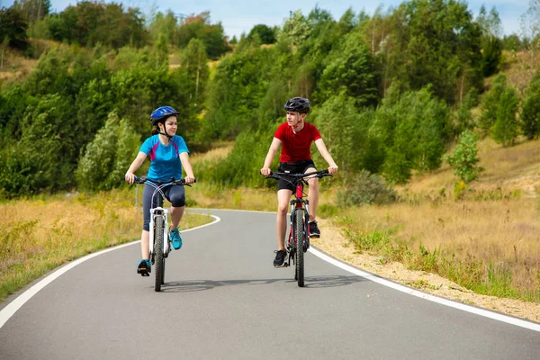 Mode Vie Sain Adolescent Fille Garçon Vélo — Photo