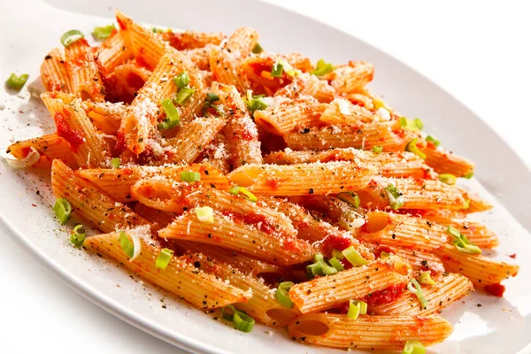 Pasta Pesto Sauce Vegetables — Stock Photo, Image