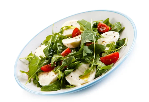Caprese Salade Sur Fond Blanc — Photo