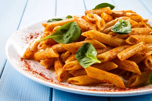 Penne Tomato Sauce Vegetables — Stock Photo, Image
