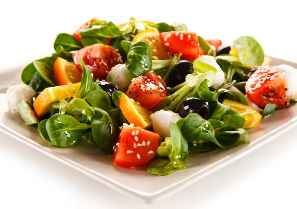 Caprese Salad White Background — Stock Photo, Image