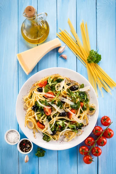 stock image Pasta with meat and vegetables