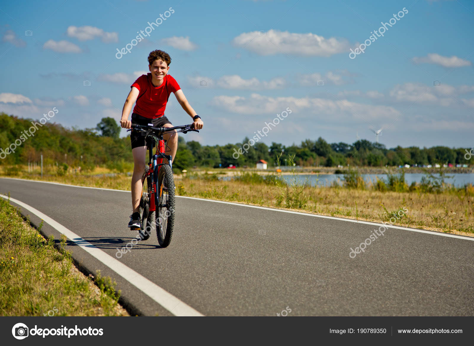 Urban Biking Teenage Boy Riding Bike Stock Photo by ©gbh007 190789350