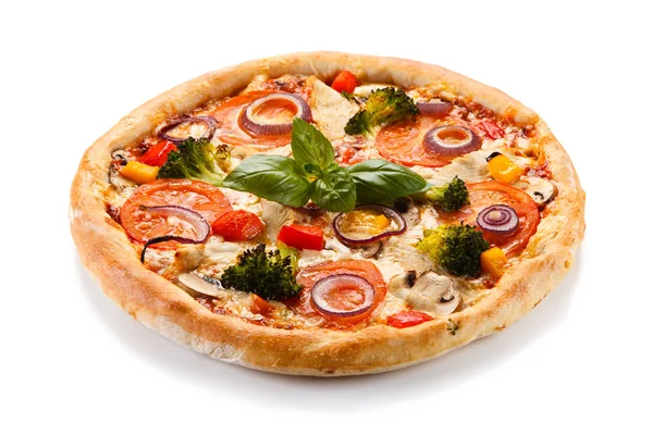Leckeres Gemüse Italienische Pizza — Stockfoto