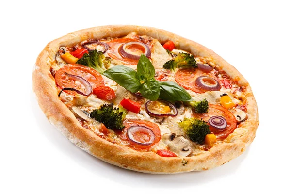 Leckeres Gemüse Italienische Pizza — Stockfoto