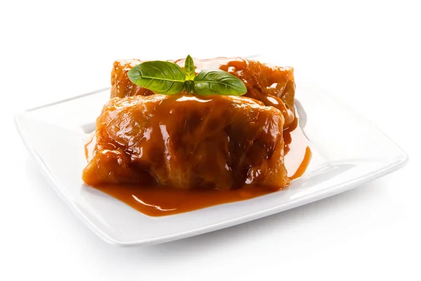 Stewed Cabbage Rolls Sauce — Stock Photo, Image