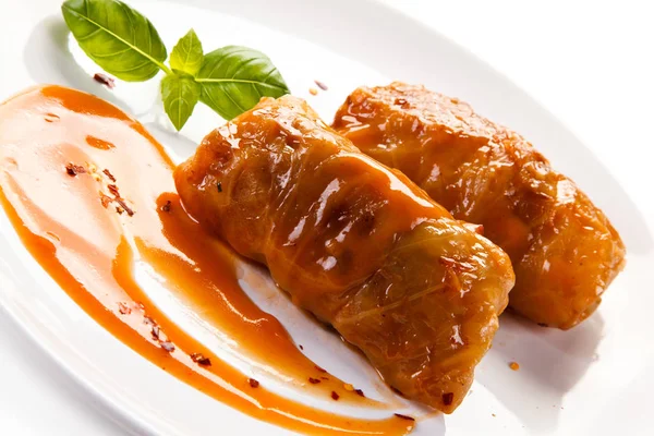 Stewed Cabbage Rolls Sauce — Stock Photo, Image