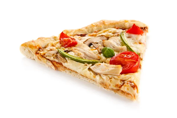 Tasty Italian Pizza Isolated White Background — Stock Photo, Image