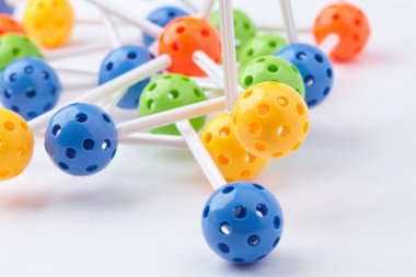 renkli moleküler yapısı