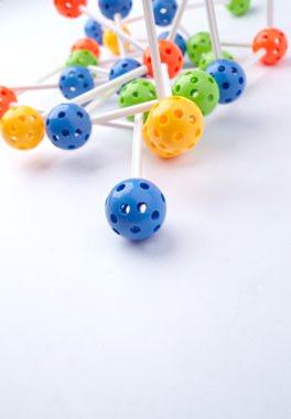 renkli moleküler yapısı