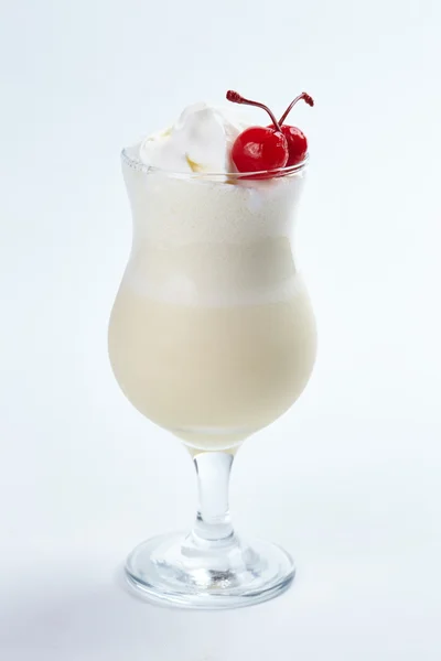 Cocktail de leite com cerejas — Fotografia de Stock