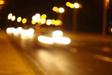 bulanık şehir ışıkları