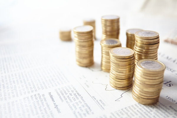 business concept with coins