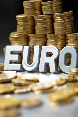 Euro coins yakın çekim