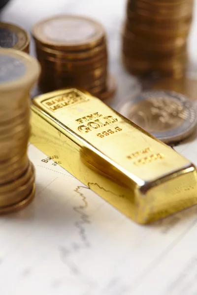 Gold bar koncept — Stockfoto