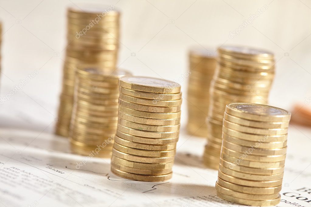business concept with coins