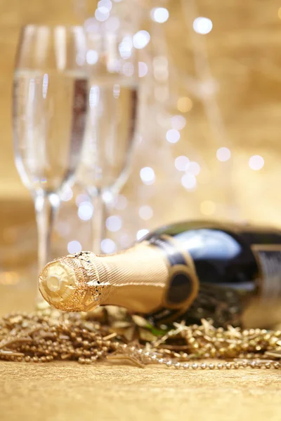 New Year champagne — Stock Photo, Image