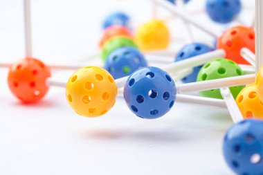 renkli moleküler yapısı