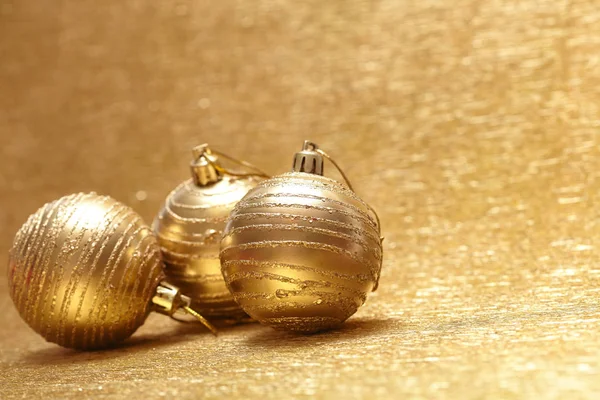 Decoração de Natal dourado — Fotografia de Stock