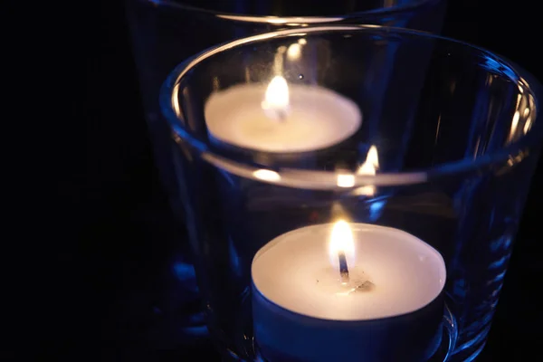 装飾的な蝋燭ライト — ストック写真