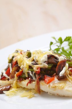 lezzetli balık sebze ile