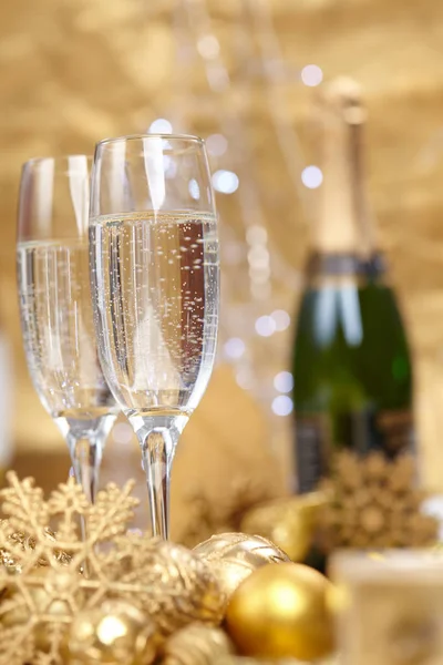 New Year champagne — Stock Photo, Image