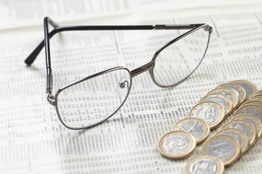 Gözlük ile iş kompozisyon