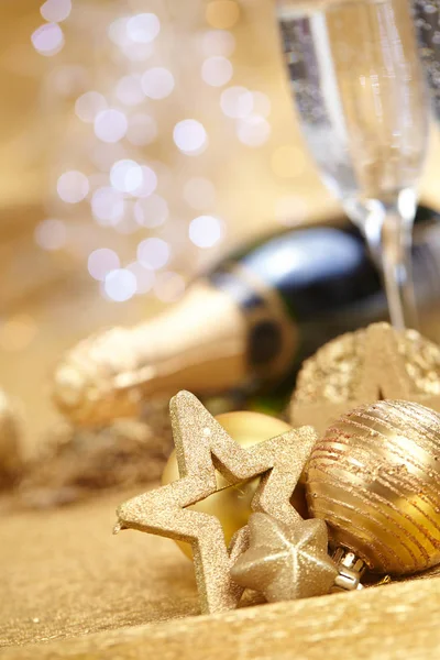 Yeni yıl Şampanyası — Stok fotoğraf