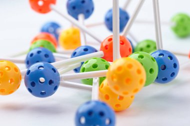 renkli moleküler yapısı