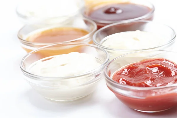 Tasty different sauces — Stock Photo, Image