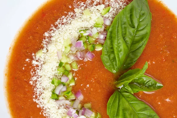 Sabrosa sopa de tomate —  Fotos de Stock