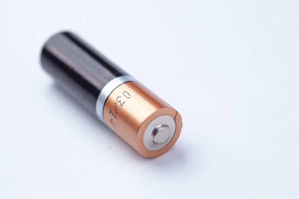 AA batteri på hvid - Stock-foto